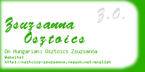 zsuzsanna osztoics business card